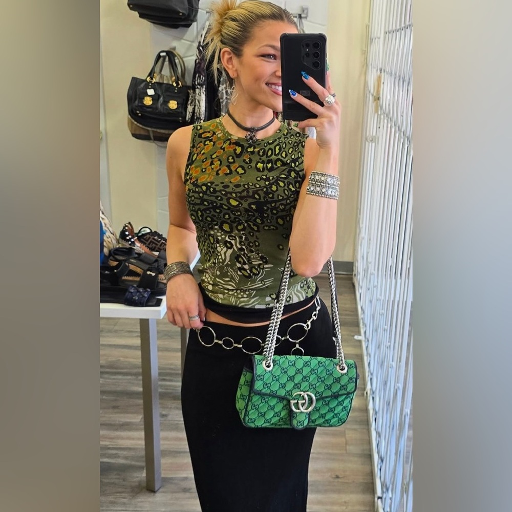 Gucci GG Canvas Small Marmont Matelassê Shoulder bag. - Picture 15 of 15